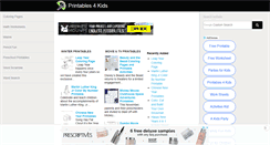 Desktop Screenshot of printables4kids.com